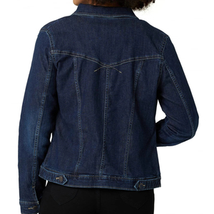 Denim <b>Jacket</b> <b>Women</b> Men Unisex Casual Washed Cotton Button Closure Turn-down Collar Long Sleeve <b>Spring</b> Standard Fit - Product Image 2