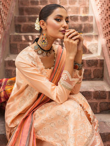 Traje Salwar-Kameez con Estampado Digital, Dupatta de Chifón, Bordado, Corte Ajustado, Ropa de Fiesta, Vestido Casual para Mujer, Seda Georgette - Product Image 4