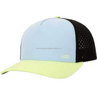 Casquettes de baseball sportives Oxford en gros, séchage rapide, 100 % polyester, perforées au laser, visière incurvée, imprimées sur mesure, motif léopard à pois pour le golf
