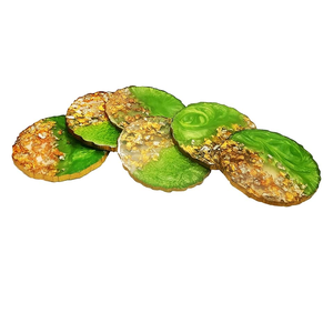 Posavasos de resina epoxi amarilla de la mejor calidad, posavasos de mesa de Color hecho a mano de tamaño personalizado, productos a la venta - Product Image 5