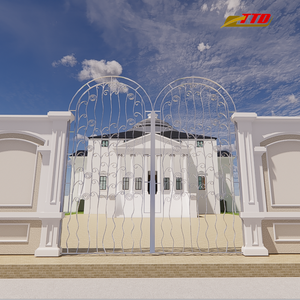 Nuevos diseños de puertas de modelo hechos en Vietnam por un fabricante de confianza, puertas de hierro forjado perfectas para casas, diseño de puerta principal para el hogar - Product Image 2