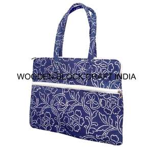 Bolsa para Portátil Hecha a Mano 100% Algodón con Estampado Floral, Funda para iPad y Tablet, Bolsas para Portátil con Forro de Algodón para Oficina - Product Image 6