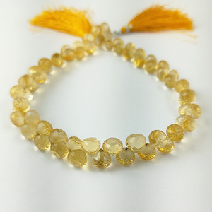 Cornalina Piedra preciosa Forma de cebolla Cuentas Strand Mayorista Tiny Faceted Beaded Strands Exportador para la fabricación de joyas - Product Image 6