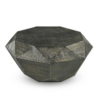 Mesa de Centro Moderna Clásica de Gran Tamaño, Mesa Auxiliar con Marco de Hierro, Almacenamiento, Color Blanco Dorado, Juego de Mesa de Té, Mesa de Café Encajada