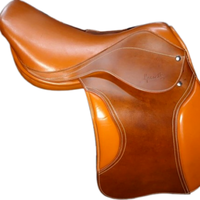 ADEEFA Selle de saut de qualité supérieure en cuir véritable léger, style dressage western, pour l'équitation, modèle anglais, exportation indienne