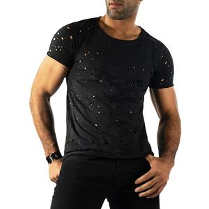 Camiseta Ringer para Hombre con Diseño Personalizado y Efecto Desgastado, 100% Algodón de Alto Gramaje, Nueva Colección Primavera-Verano 2026, con Logotipo - Product Image 1