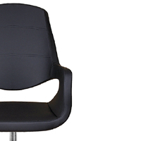 Chaise de bureau pivotante ergonomique Olimpik Legend Chef au design moderne, en cuir véritable, avec structure en aluminium, modèle 76, chaise de secrétaire