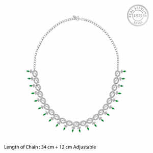 Collier de mode Kalash en argent avec zircon clouté - Product Image 3