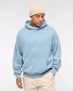 Sweat à capuche d'hiver en molleton 100 % coton respirant, fabrication sur mesure, faible MOQ, meilleur fournisseur avec poche - Product Image 2