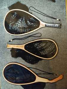 Vente en gros Filet de pêche à la truite Filet de pêche à la mouche Cadre en bois Filet d'atterrissage de poisson avec maille en caoutchouc souple transparent - Product Image 4