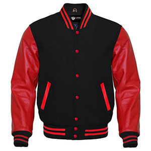 2024 <b>Varsity</b> <b>Bomber</b> <b>Jacket</b> <b>Men</b> High Street Top Seller High Quality Eco-Friendly Breathable Windproof Leather Sleeves <b>Jacket</b> - Product Image 2