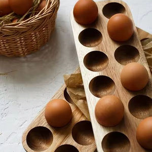 SUPPORT D'OEUF EN BOIS MIGNON DE HAUTE QUALITÉ POUR LA CUISINE DE FERME et le plateau d'oeufs de cuisine d'utilisation du marché pour le coffre-fort d'oeufs de Keed - Product Image 5