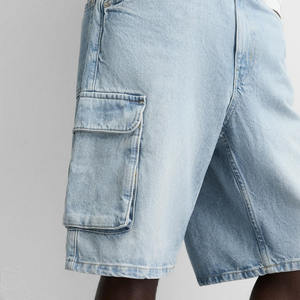 Men's Summer New Fashion <b>Stretch</b> Casual Denim <b>Shorts</b> in Blue Washed XS to 2XL Size with Pattern Decoration Denim <b>Shorts</b> for Men - Product Image 4