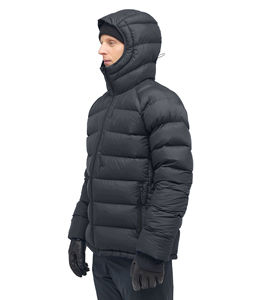 Nueva Chaqueta Acolchada con Capucha Ajustable Azul Claro para Hombre, Chaqueta de Burbuja Cálida con Bolsillos con Cremallera para Invierno - Product Image 6