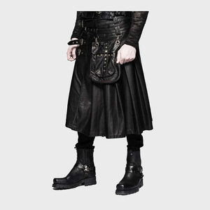 Hot Selling New Style Men's Leather Kilts High Quality OEM/ODM for Sale Best Price Private Label Wholesale Adults Custom Logo - Product Image 5