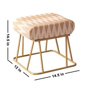 Handmade custom metal sitting <b>stool</b> gold legs ottoman high quality usage home hotel room restaurant indoor outdoor living room - Product Image 5