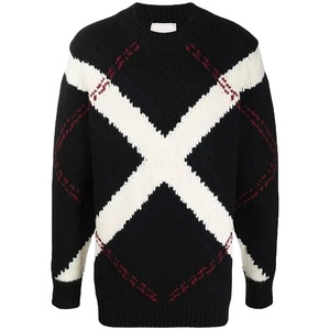 สเวตเตอร์ถักนิตติ้งสำหรับผู้ชายเสื้อสเวตเตอร์ถักแคชเมียร์ระบายอากาศได้ดีน้ำหนักเบาสง่างามสำหรับฤดูหนาว - Product Image 1