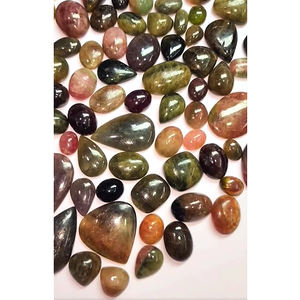 80ชิ้นของทัวร์มาลีนธรรมชาติ11มม. ถึง30มม. รูปไข่ลูกแพร์ Cabochon 1169 CTS Lot ลดทัวร์มาลีนปล่อยพลอย CAB เรา $161 - Product Image 2