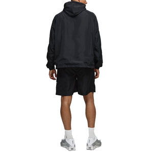 Lightweight Hooded Windbreaker Jacket for Men Winter Outdoor Use with Front Logo and Relaxed Fit - Product Image 6