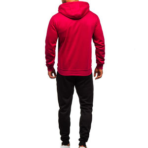 Vente en gros de survêtements de sport d'hiver pour hommes, vêtements de gym 2 pièces, jogging décontracté, respirant, imprimé, grande taille - Product Image 2