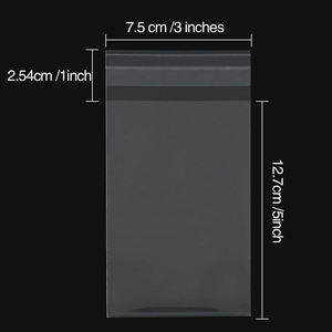 Joint auto-adhésif transparent OPP cellophane cellophane refermable en plastique Poly sacs pour Photo bijoux boulangerie friandises faveurs de fête - Product Image 4
