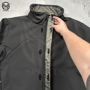 Chaqueta de Invierno Personalizada para Hombre, con Capucha, de Tejido Softshell, Cortavientos, Impermeable, de Forro Polar, Ligera, Transpirable y Ecológica - Product Image 6