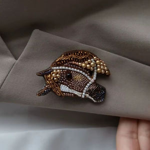 Handmade Lemon Slice Cotton Beaded <b>Brooch</b> Pearls Rhinestones <b>Fashion</b> Fruit Pin for Clothes Bags Accessories G - Product Image 1