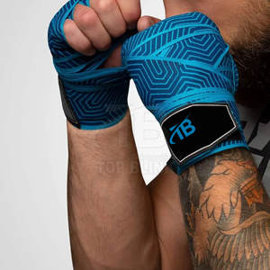 Bandages de boxe pour la gym, ajustement confortable, tissu néoprène extensible, écologique, respirant, unisexe, logo personnalisable pour - Product Image 5