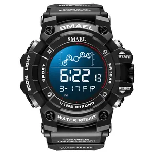 SMAEL 8082运动手表50m防水多功能发光显示定时电子智能手表