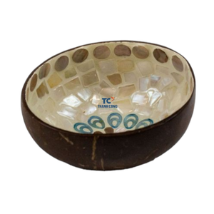 Tazón de cáscara de coco de nácar de color Natural Ecológico Hecho a mano Tazón de cáscara de coco Productos calientes - Product Image 6