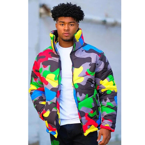 Custom Pattern Printed Style Men's Puffer <b>Jackets</b> with <b>Long</b> Sleeves Breathable Wholesale Price Available for Sale <b>Jackets</b> - Product Image 2