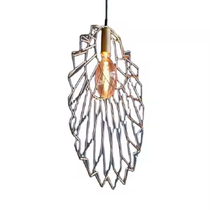 Azora Industries Abat-jour en fer rond moderne et élégant de couleur noire pour la décoration de la maison, de l'hôtel et du restaurant - Product Image 3