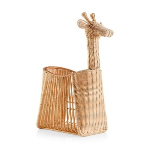 Panier de rangement en forme de girafe, panier en rotin de la plus haute qualité, accessoires pour chambre de bébé - Product Image 1