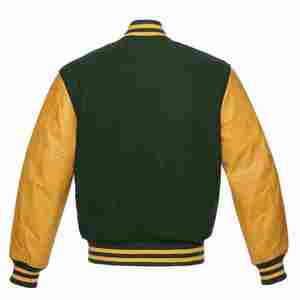 Chaqueta Varsity Casual para Hombre, Temporada de Invierno, Cuerpo de Lona Transpirable, Mangas de Cuero y Lana, Bordado Chenille Personalizado 2026 - Product Image 6