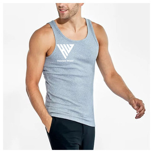 Nouveau débardeur d'été sans manches pour homme, personnalisé, conception OEM, col rond, en vente - Product Image 2