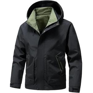 Chaquetas Softshell con cremallera personalizables, venta al por mayor, chaqueta de lluvia de invierno para hombre, fabricante de chaquetas de nieve cortavientos con capucha OEM - Product Image 3