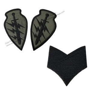 Nuevo elegante Chevron bordado uniforme sargento rayas Chevron y rango hombro Chevrons - Product Image 5