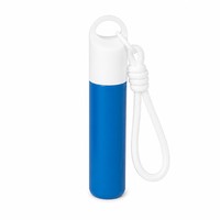 Flacon roll-on PP 20 ml en forme de demi-lune avec porte-clés, contenant cosmétique