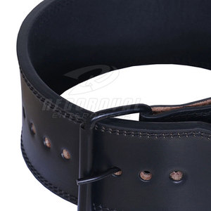 Cinturón de una sola punta de cuero duradero para entrenamiento con pesas Cinturón de gimnasio de una sola punta de grado profesional - Product Image 4