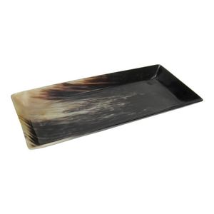 Plateau de service de luxe en corne de buffle pour les occasions de pépinière Cadeau haut de gamme avec logo personnalisé Plateau en corne véritable - Product Image 6