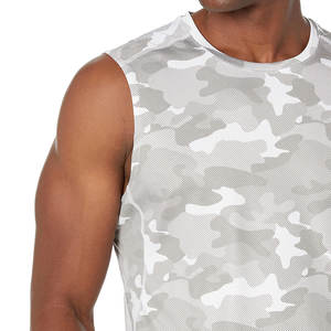 Débardeur de sport pour homme avec logo personnalisé, taille plus, séchage rapide, anti-boulochage, polyester/coton, dernier design - Product Image 5