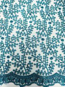 เดรสงานแต่งงานปัก & ปักลายลูกปัดโพลีเอสเตอร์100% ผ้าลูกไม้สำหรับเจ้าสาว - Product Image 2