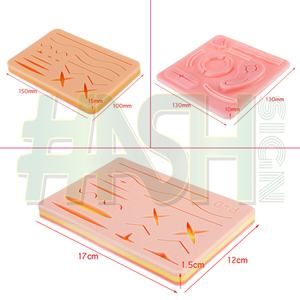 Medical Skin Suture Practice Manual <b>Silicone</b> Surgical Training <b>Pad</b> for Students - Product Image 6