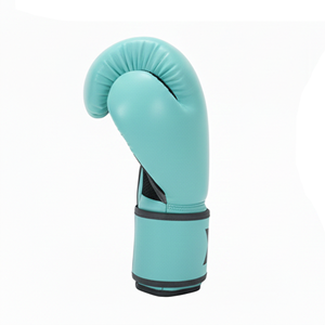 Guantes de Boxeo de Entrenamiento Sanda Personalizados en Azul, Blanco, Rojo y Amarillo, 16 oz, Material PU, Transpirables, Cierre de Gancho y Bucle en Todos los Dedos - Product Image 6