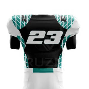 Uniforme de Fútbol Americano Personalizado con Estilo Único, Uniforme de Fútbol Nacional, Manga Corta, Transpirable, Talla Grande, 100% Poliéster - Product Image 5