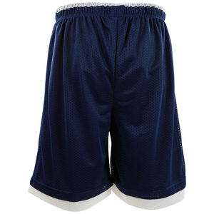 Customizable <b>Men's</b> Blue Basketball <b>Shorts</b> <b>Elastic</b> <b>Waist</b> Quick Dry Breathable Eco-Friendly Polyester Mesh Sublimated Solid - Product Image 5