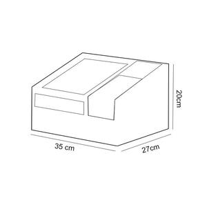 Organiseur de bureau JGWOOD DESIGNS Myrva 203x133x68mm à double niveau en bois, rangement de bureau autoportant - Product Image 3