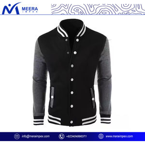 Veste universitaire personnalisée de haute qualité pour hommes Nouveau design Veste d'hiver de baseball avec logo brodé en chenille et boutons - Product Image 2