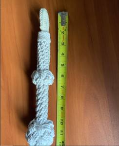 Cuerda de campana grande Cuerda de campana hecha a mano de algodón multicolor - Product Image 2