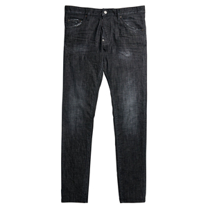 Oum/odm กางเกงยีนส์เกรย์สลิมฟิตวินเทจสำหรับผู้ชายกางเกงยีนส์ผ้าฝ้ายน้ำหนักมากดีไซน์พิมพ์ลาย3D - Product Image 1